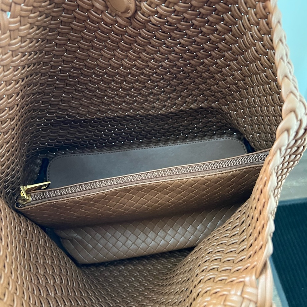 Woven Tote Bag - Brown - Picture 5 of 9
